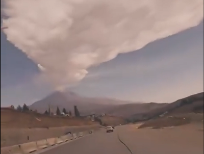 הר הגעש דמאונד שבאיראן התפרץ 