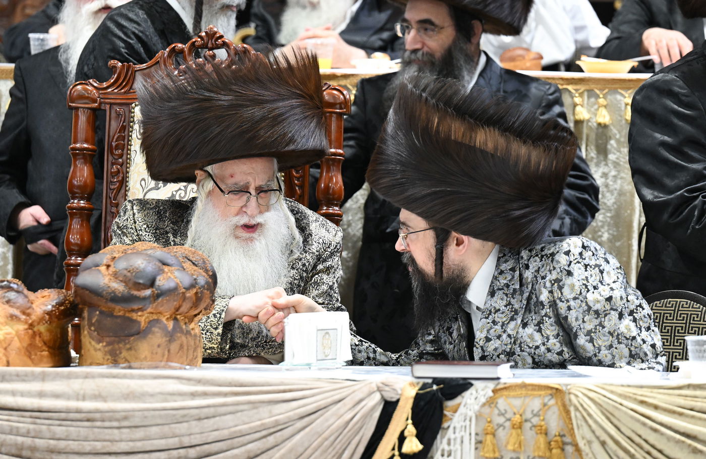 שמחת בר המצווה לנכד האדמו"ר מצאנז