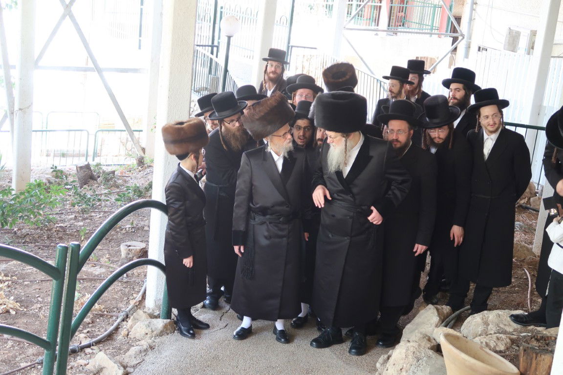 האדמו"רים מסערט ויז'ניץ ומודז'יץ בבר מצווה פנימי לנכדם