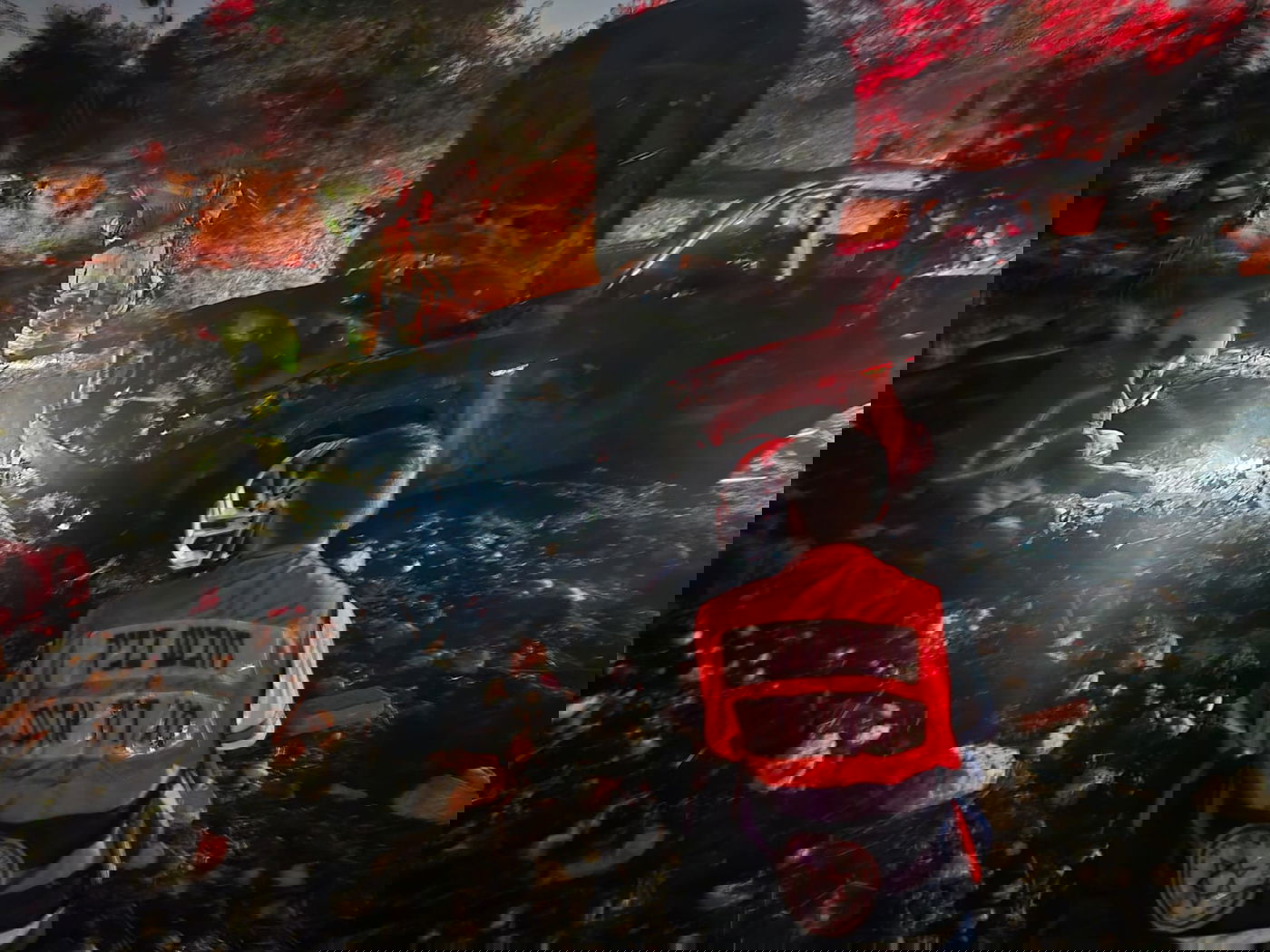 זירת השריפה, הלילה