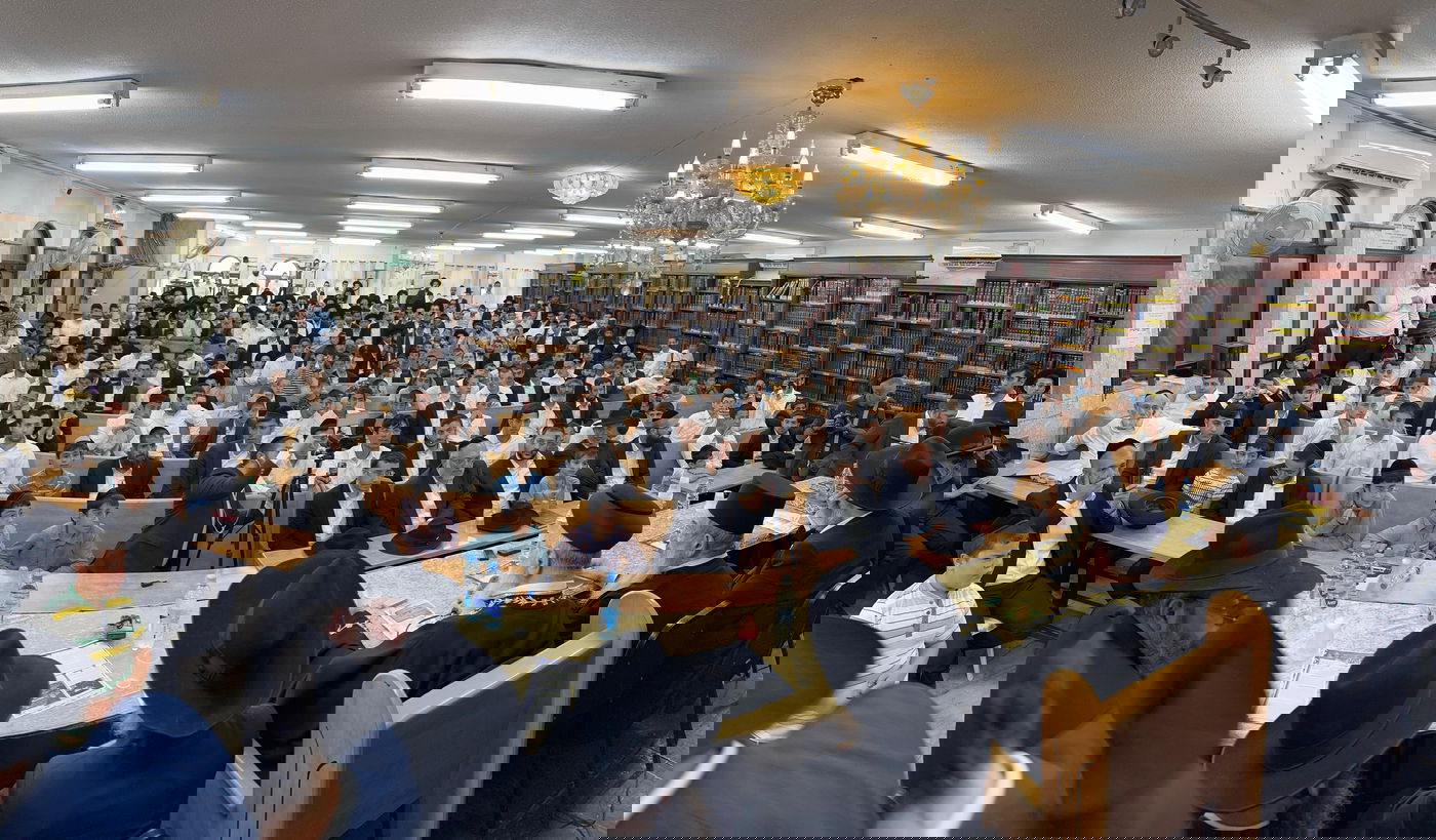 הראשל"צ הגר"י יוסף בשיחה בביהמ"ד 'ישועה ליהודה'