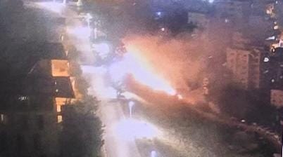 אחד המקרים בהם הציתו המפגעים שדה הסמוך לבית החולים