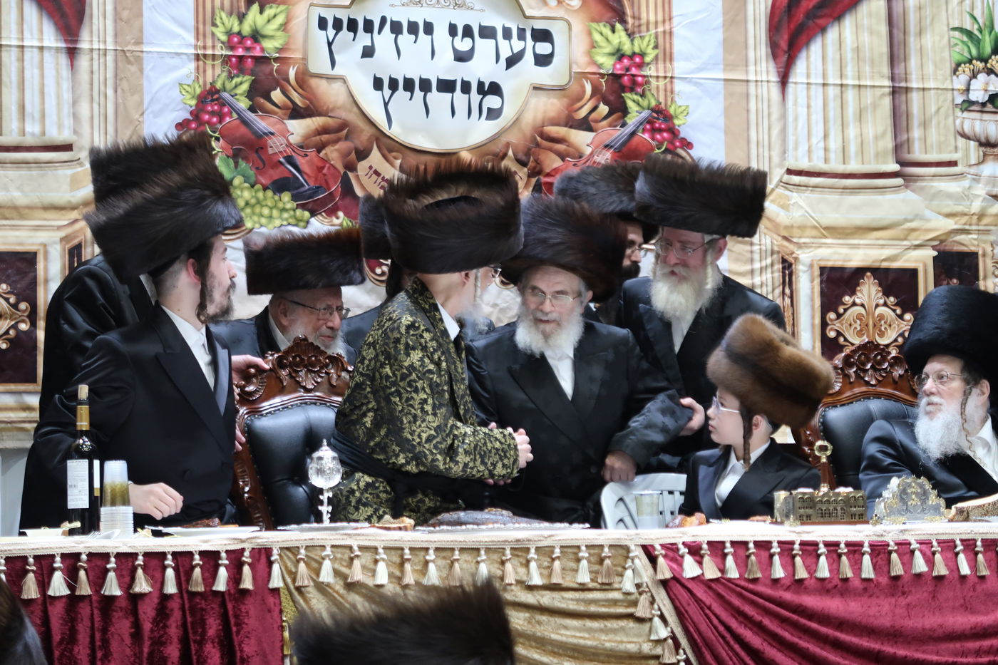 שמחת בר המצווה לנכדי האדמו"רים מסערט ויז'ניץ ומודז'יץ