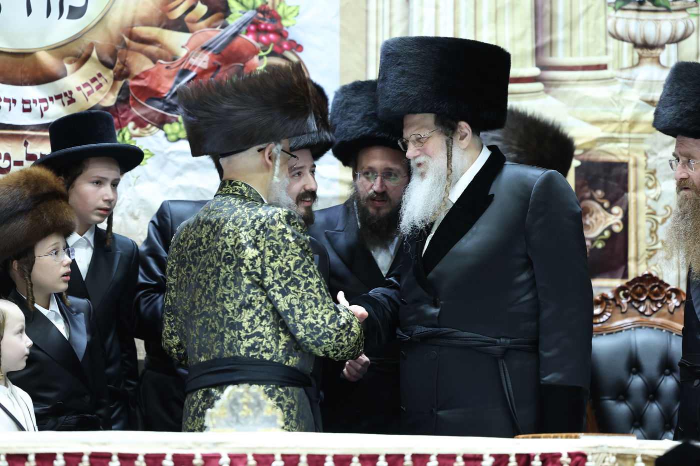 שמחת בר המצווה לנכדי האדמו"רים מסערט ויז'ניץ ומודז'יץ