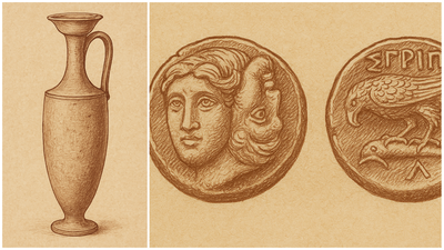 מימין: אִיסְתֵּירָא של איסטרוס (Istros) היא מושבה יוונית | משמאל: לגינא