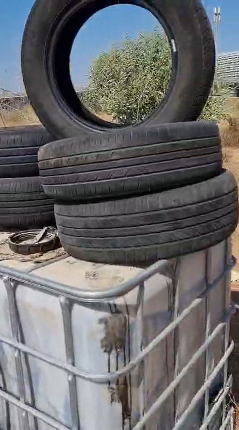 הצמיגים שאותרו אמש