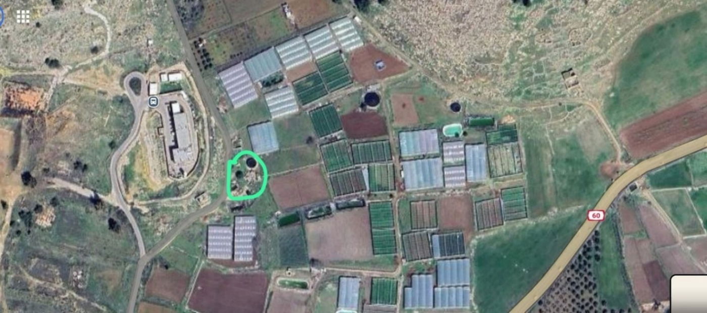 מיקום ההתיישבות אדוריים ו"בור אדוריים" הסמוך אליו