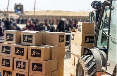 חלוקת הסיוע בעזה