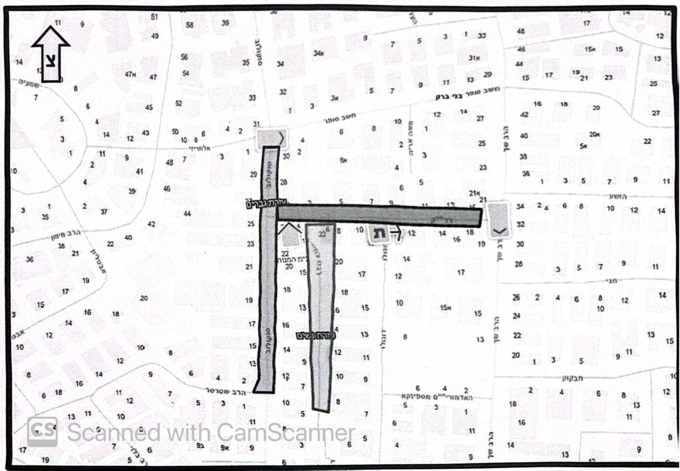 מפת חסימת הכבישים בבני ברק לקראת הלויית הרב שטרן זצ"ל