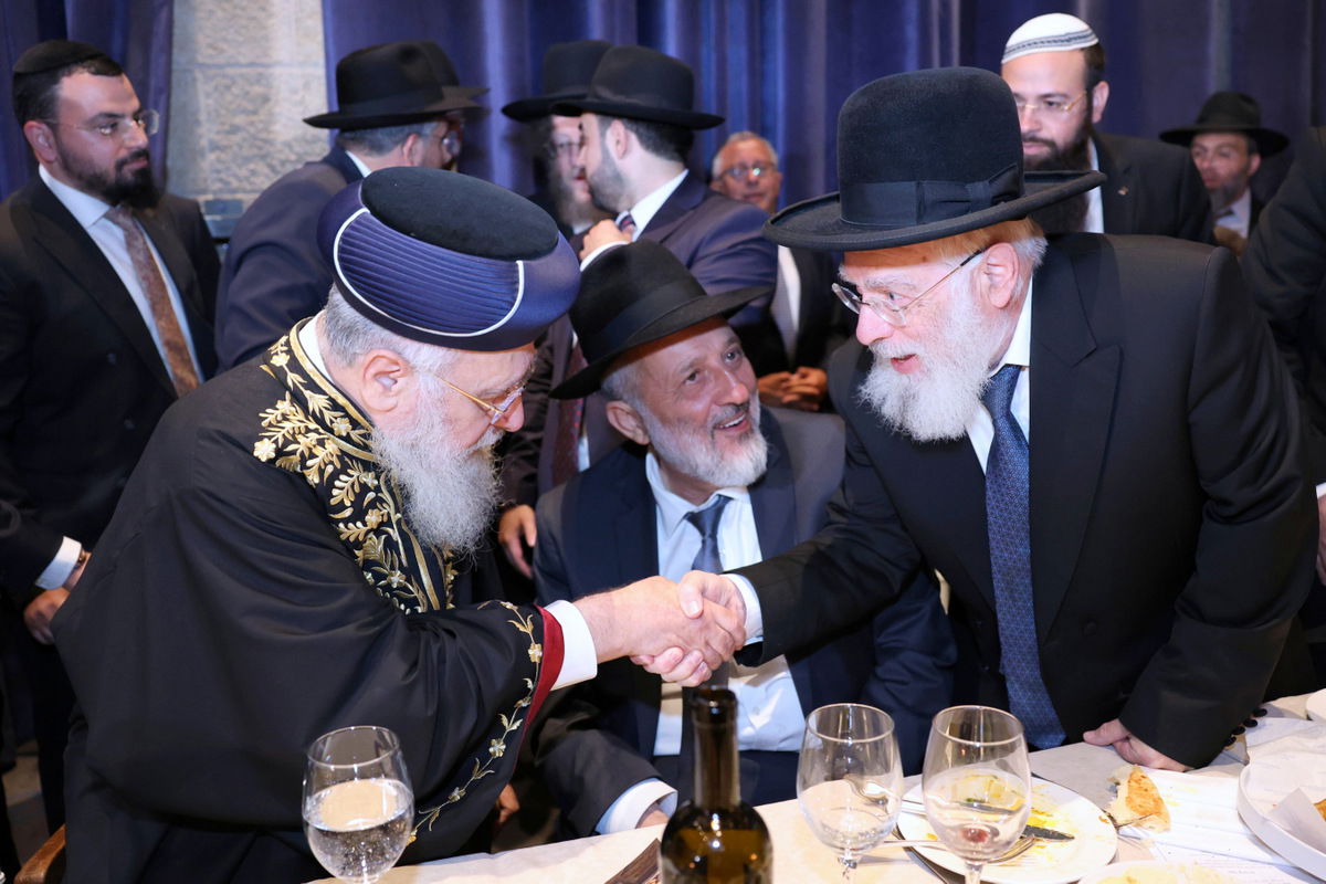 שמחת בר המצווה לנכד הראשל"צ הגר"י יוסף