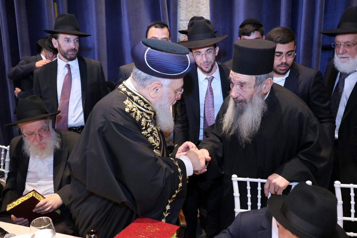 שמחת בר המצווה לנכד הראשל"צ הגר"י יוסף