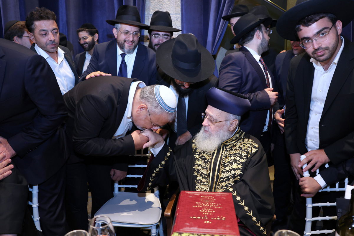 שמחת בר המצווה לנכד הראשל"צ הגר"י יוסף