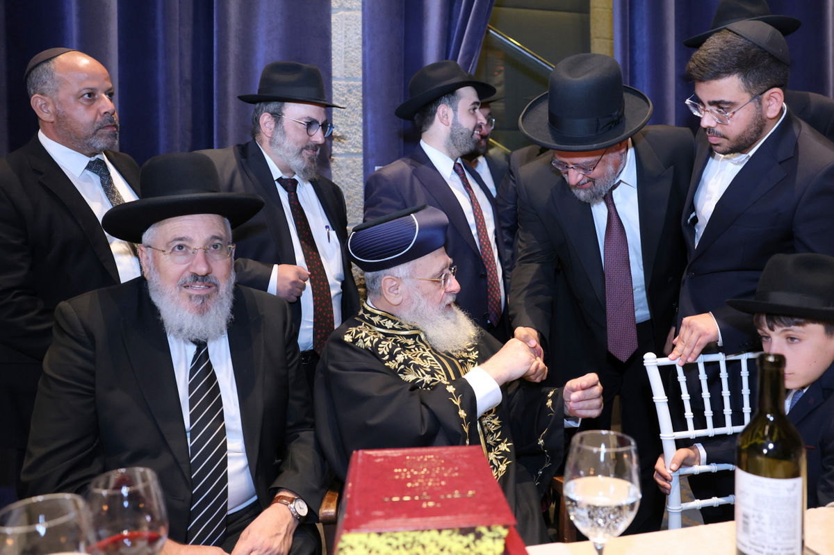 שמחת בר המצווה לנכד הראשל"צ הגר"י יוסף