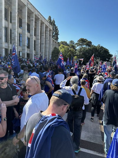 ההפגנה באוסטרליה