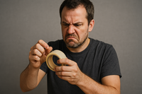 הרגע המעצבן הזה שקצה הדבק לא נמצא