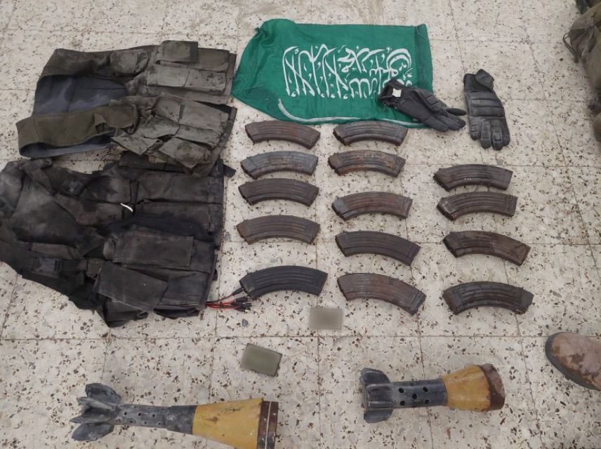 חלק מהאמל"ח שאותר