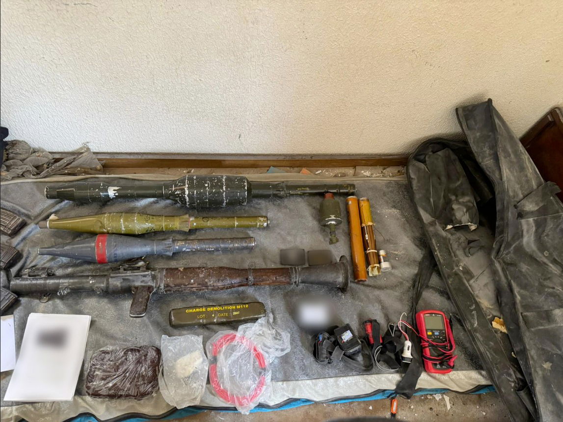 חלק מהאמל"ח שאותר