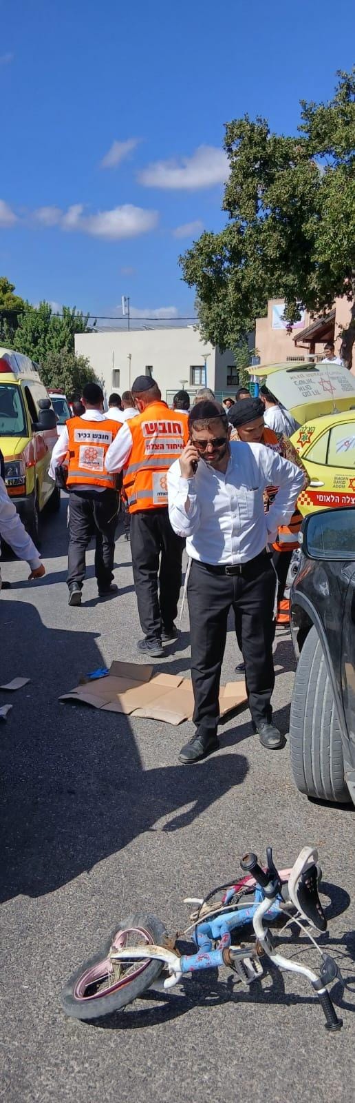 ביישוב החרדי: ילד בן 10 נסע באופניים ונדרס, פונה במצב קשה