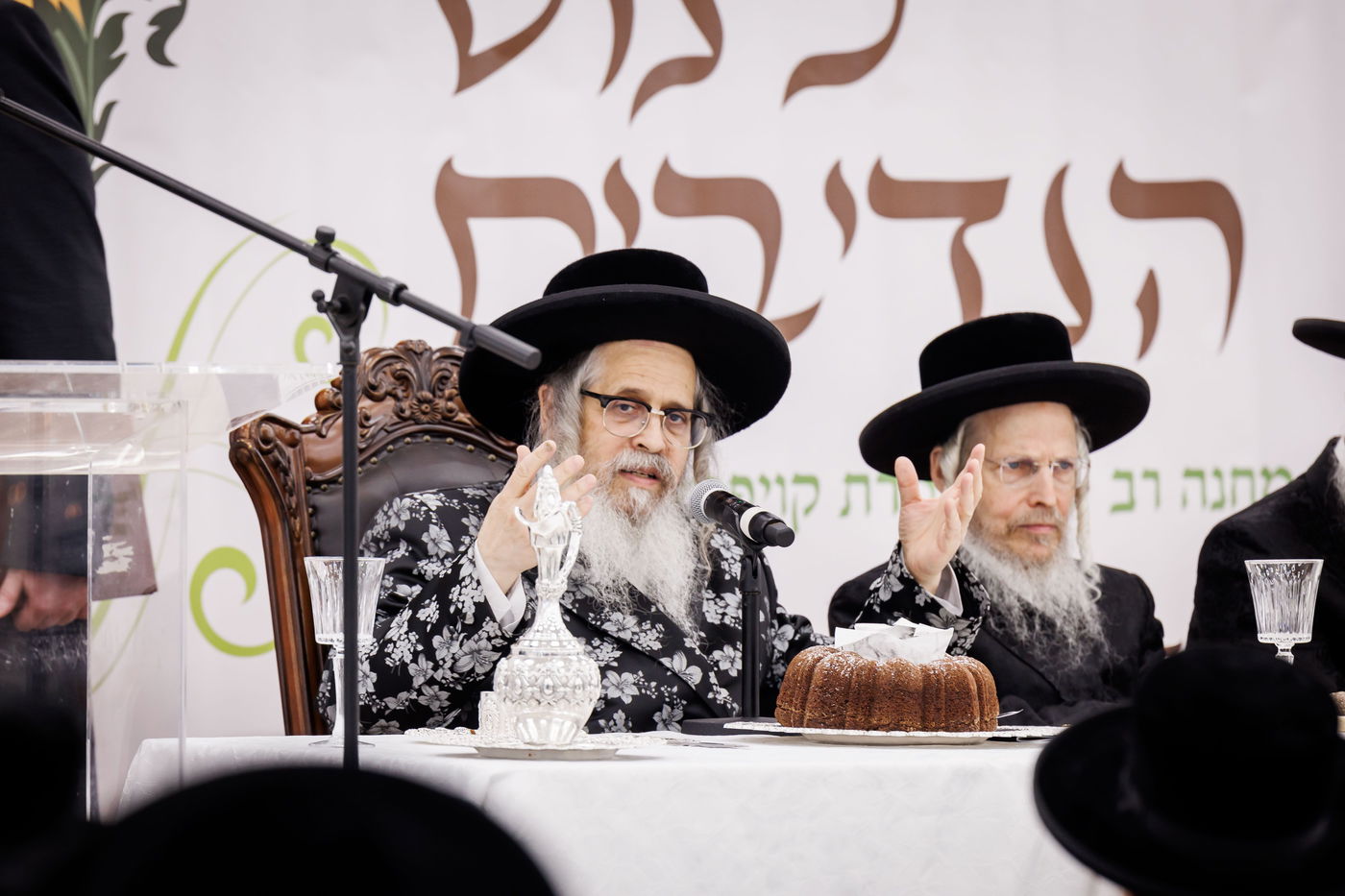 האדמו"ר מסאטמר בביקור במחנה 'רב טוב' בהרי הקאנטרי