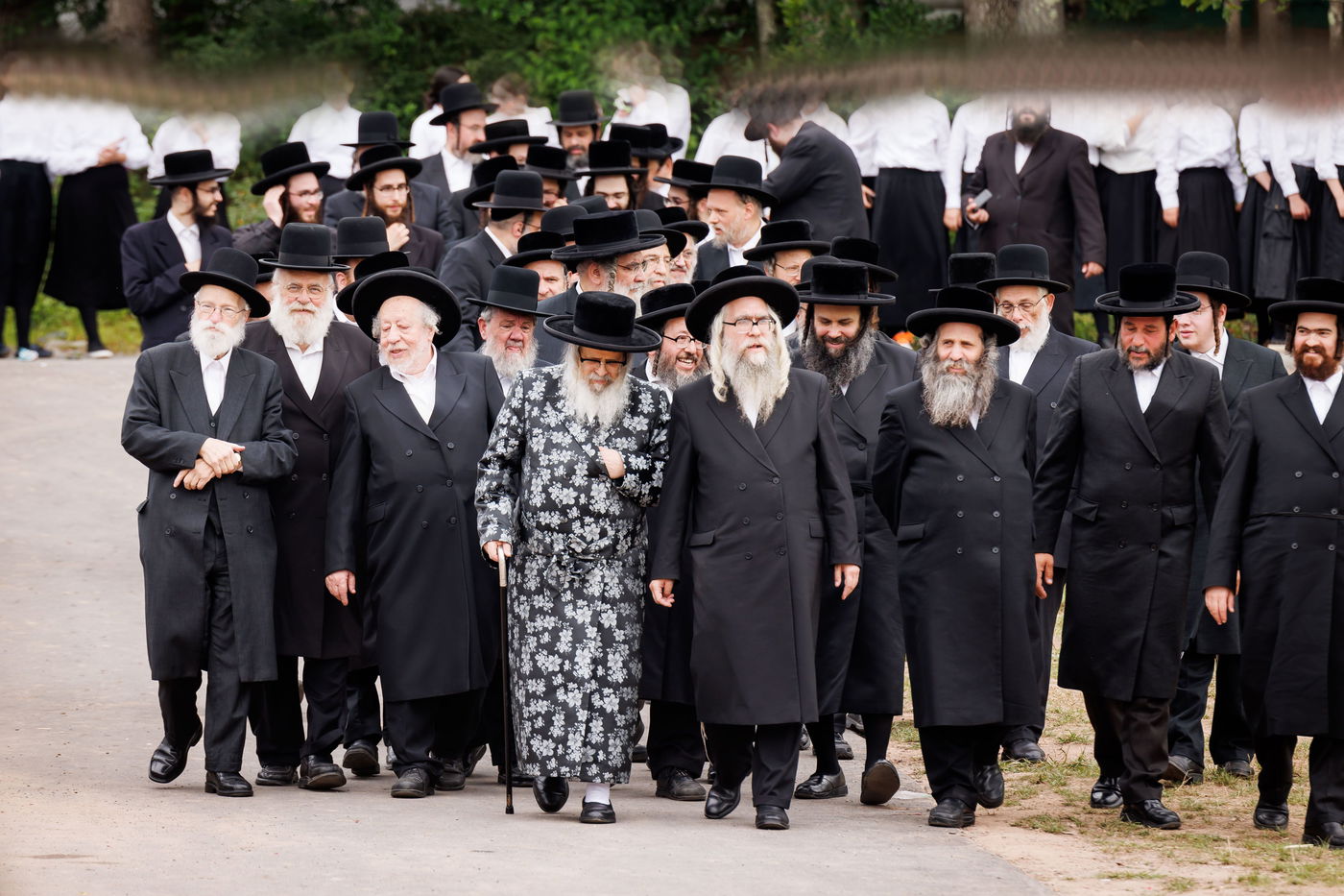 האדמו"ר מסאטמר בביקור במחנה 'רב טוב' בהרי הקאנטרי