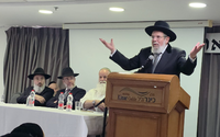 הגר״ק בר בכנס המשגיחים, אתמול 