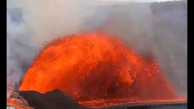תיעוד מרהיב: כך נראתה התפרצות הר הגעש 'קילוואה' בהוואי