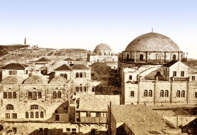 בית כנסת החורבה ברובע היהודי בעיר העתיקה בירושלים בשלהי המאה ה-19