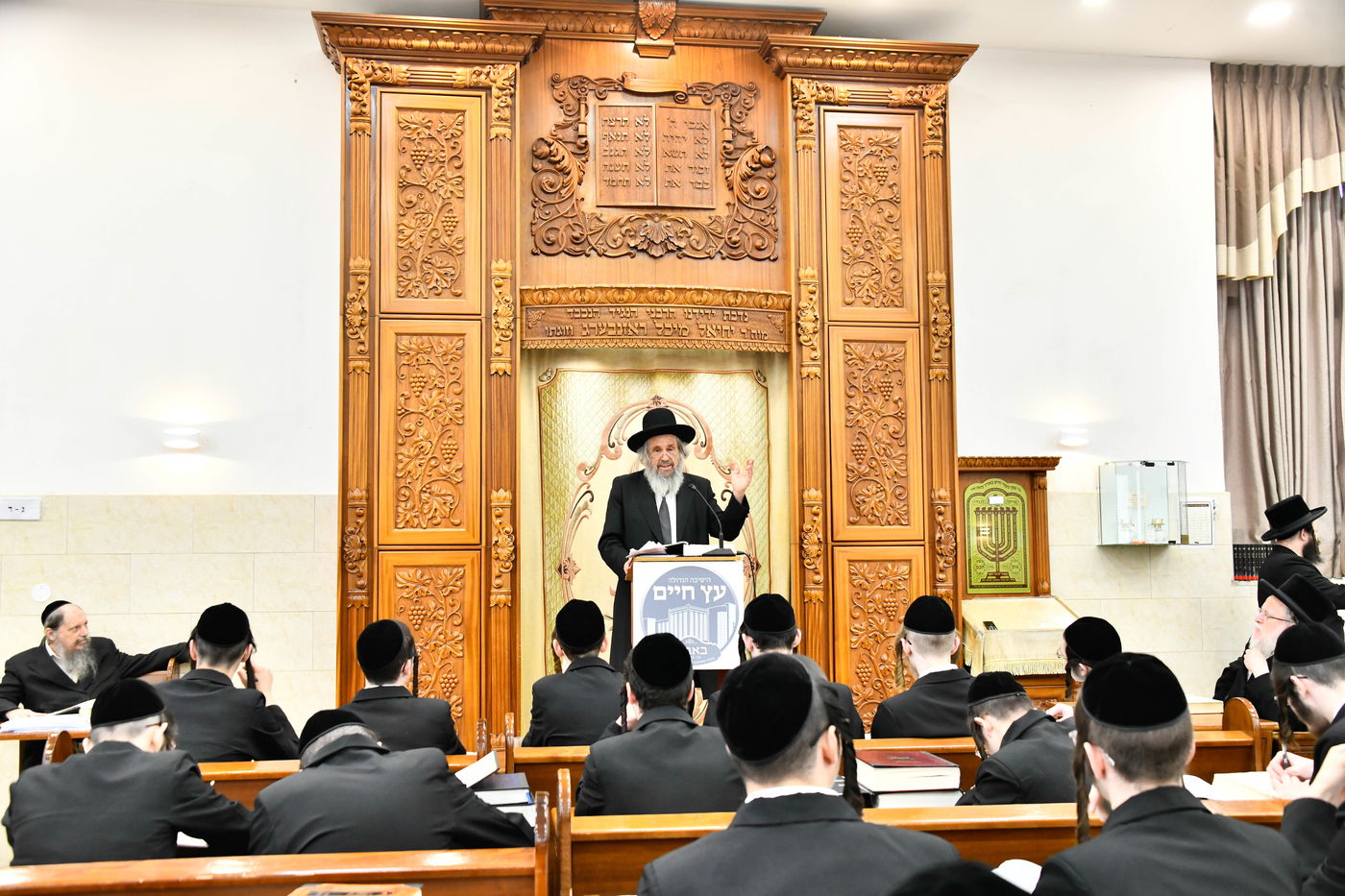 הגאון רבי דוד כהן בשיחת חיזוק בישיבת באבוב