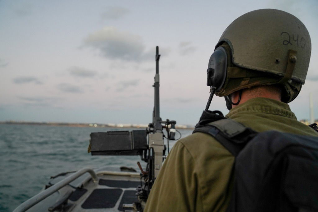 אימון של כוחות חיל הים לחיזוק ההגנה בגבול הימי עם רצועת עזה