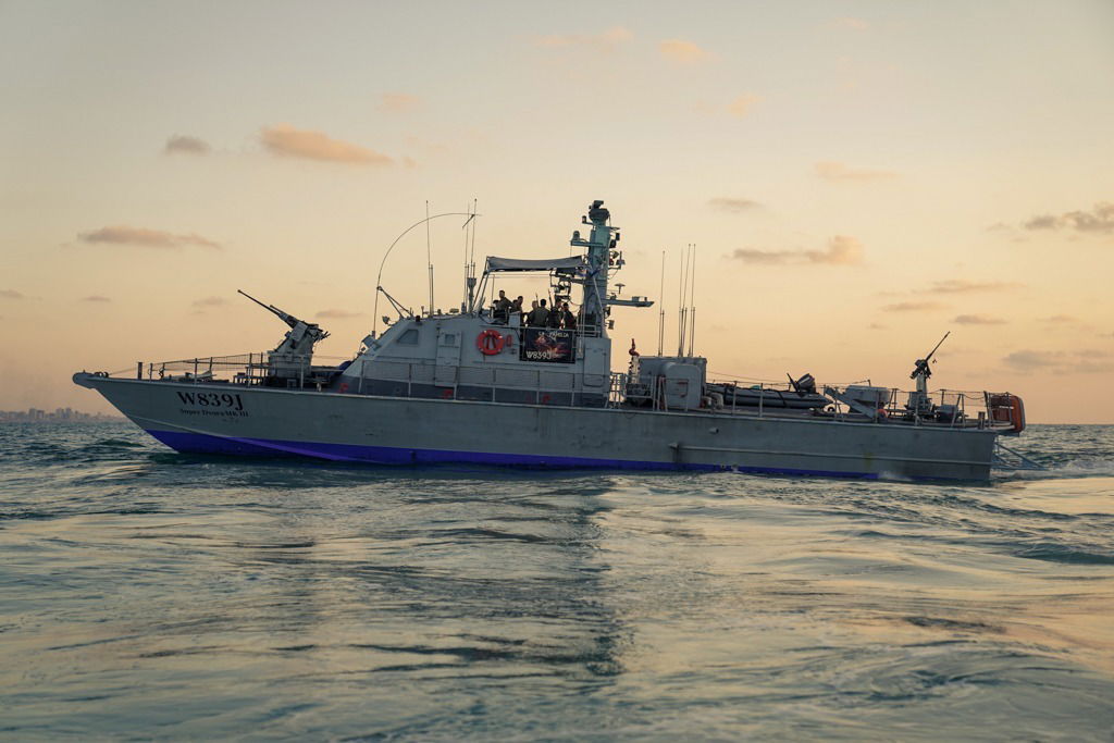 אימון של כוחות חיל הים לחיזוק ההגנה בגבול הימי עם רצועת עזה