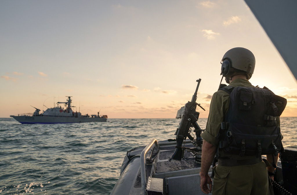 אימון של כוחות חיל הים לחיזוק ההגנה בגבול הימי עם רצועת עזה