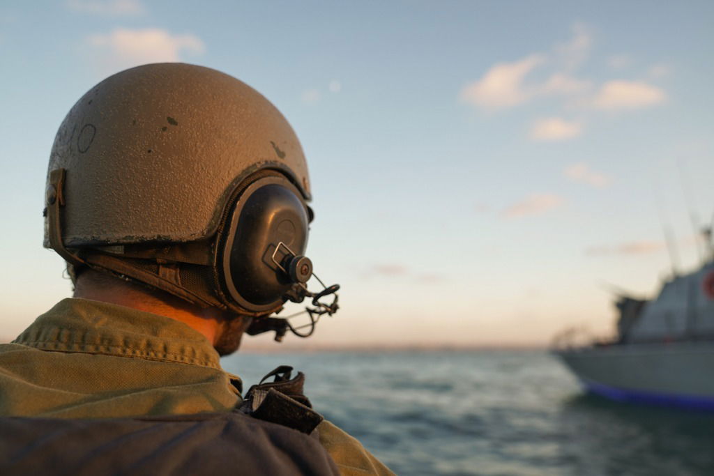 אימון של כוחות חיל הים לחיזוק ההגנה בגבול הימי עם רצועת עזה