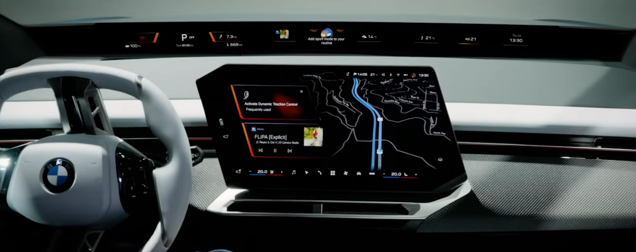 צג עילי לכל אורך הדשבורד