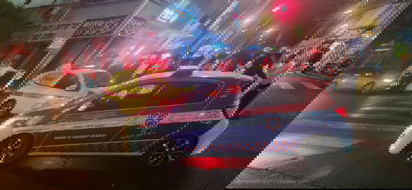 זירת התאונה בבני ברק