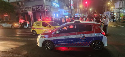 זירת התאונה בבני ברק