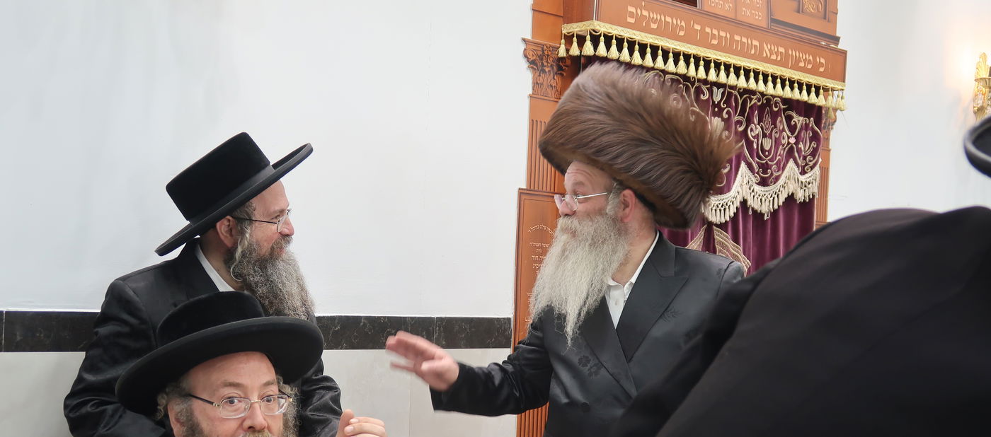 שמחת בר מצוה לבן זקוניו של האדמו"ר מלעלוב בראנוביץ