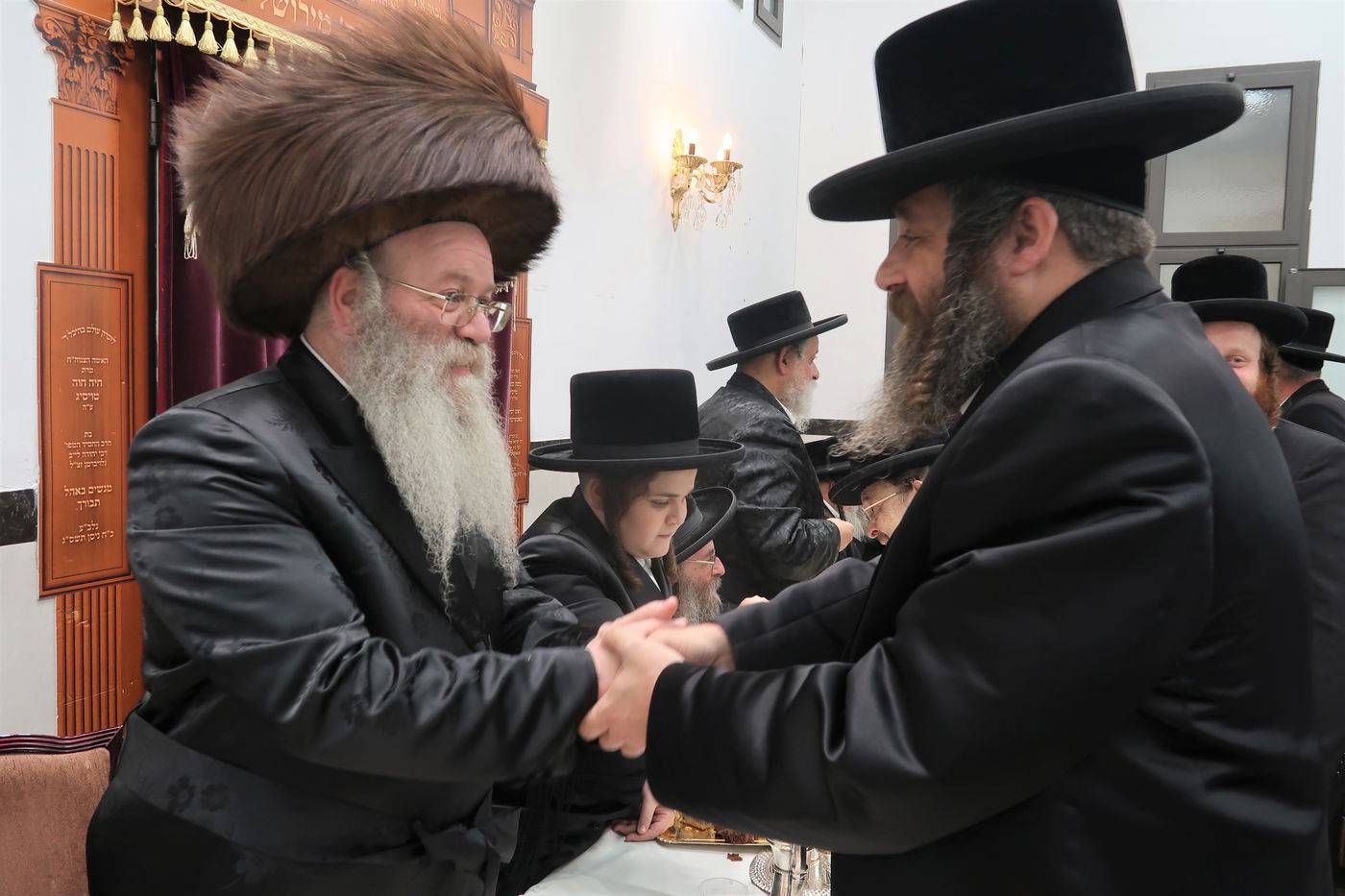 שמחת בר מצוה לבן זקוניו של האדמו"ר מלעלוב בראנוביץ