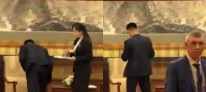 מנקים כל פירור - הצוות של קים מנקה כל פינה - אחרי הגישה עם פוטין בסין