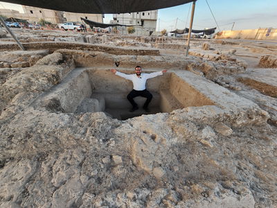 ישראל שפירא במקווה הנדיר בכפר קאסם