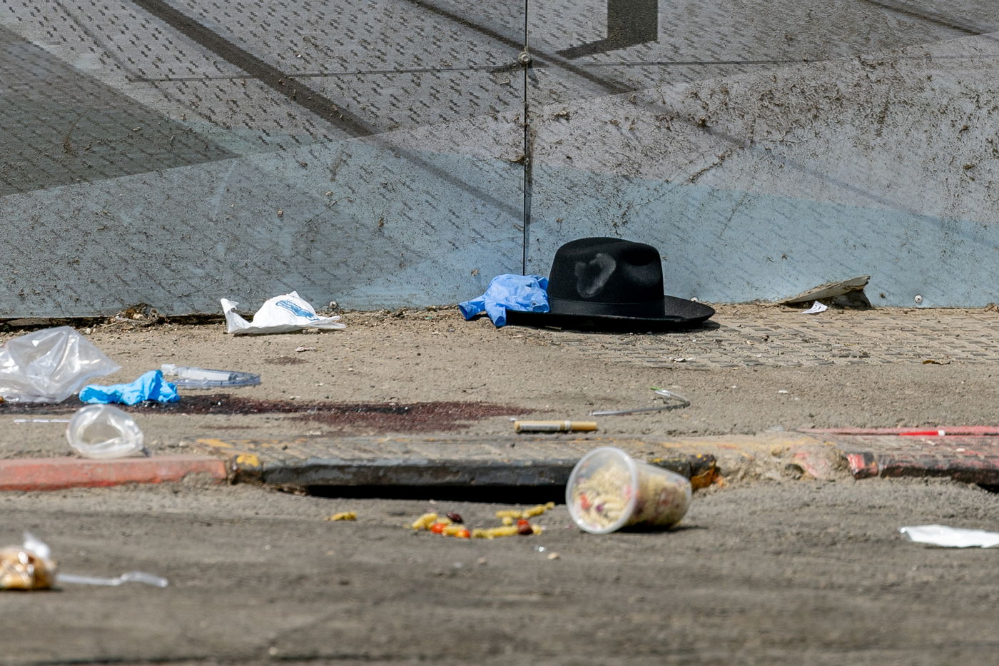 זירת הפיגוע בצומת רמות בירושלים