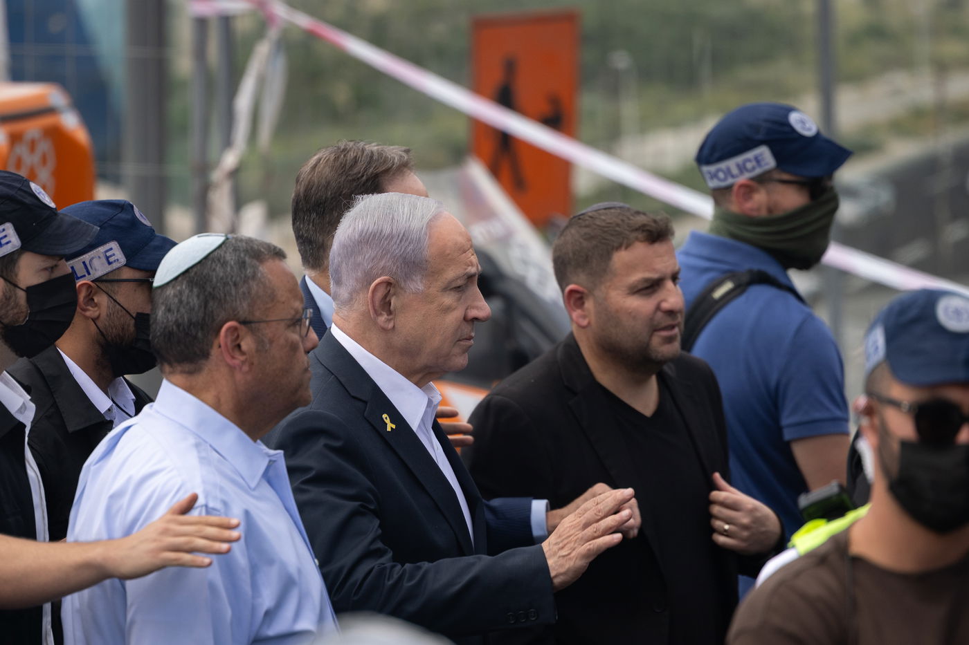 זירת הפיגוע בצומת רמות בירושלים