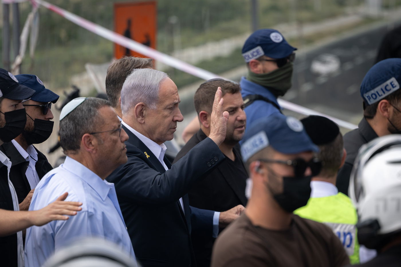 זירת הפיגוע בצומת רמות בירושלים