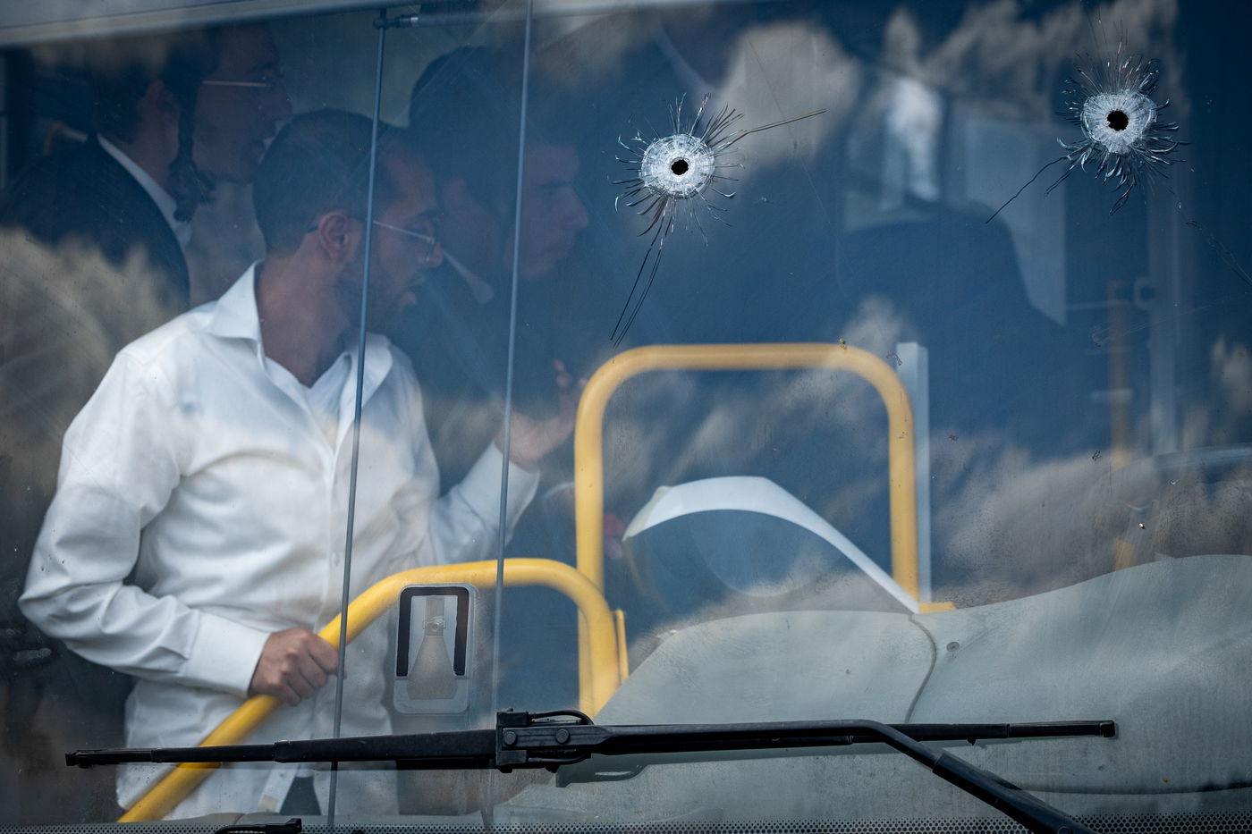 זירת הפיגוע בצומת רמות בירושלים