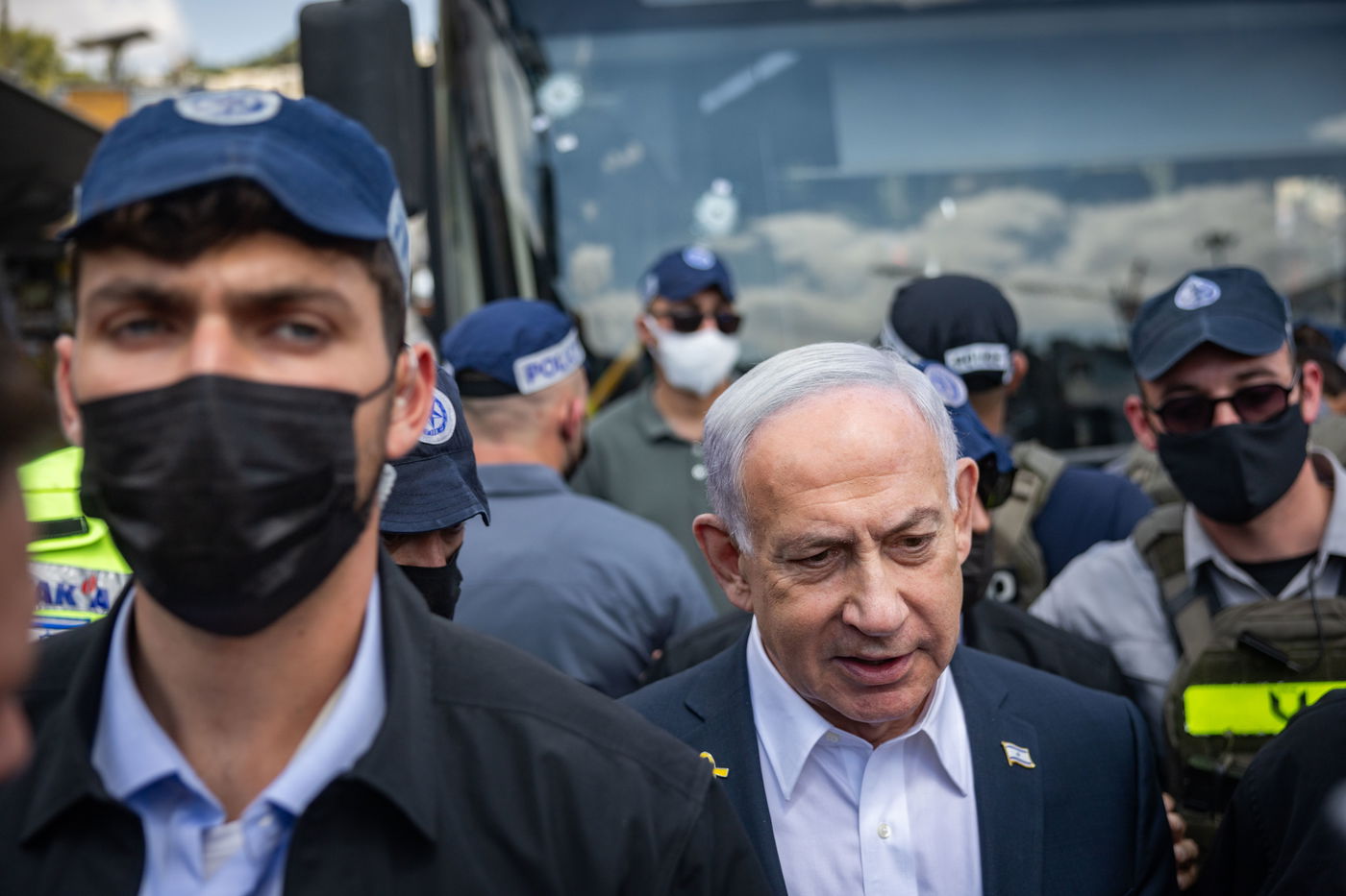 זירת הפיגוע בצומת רמות בירושלים