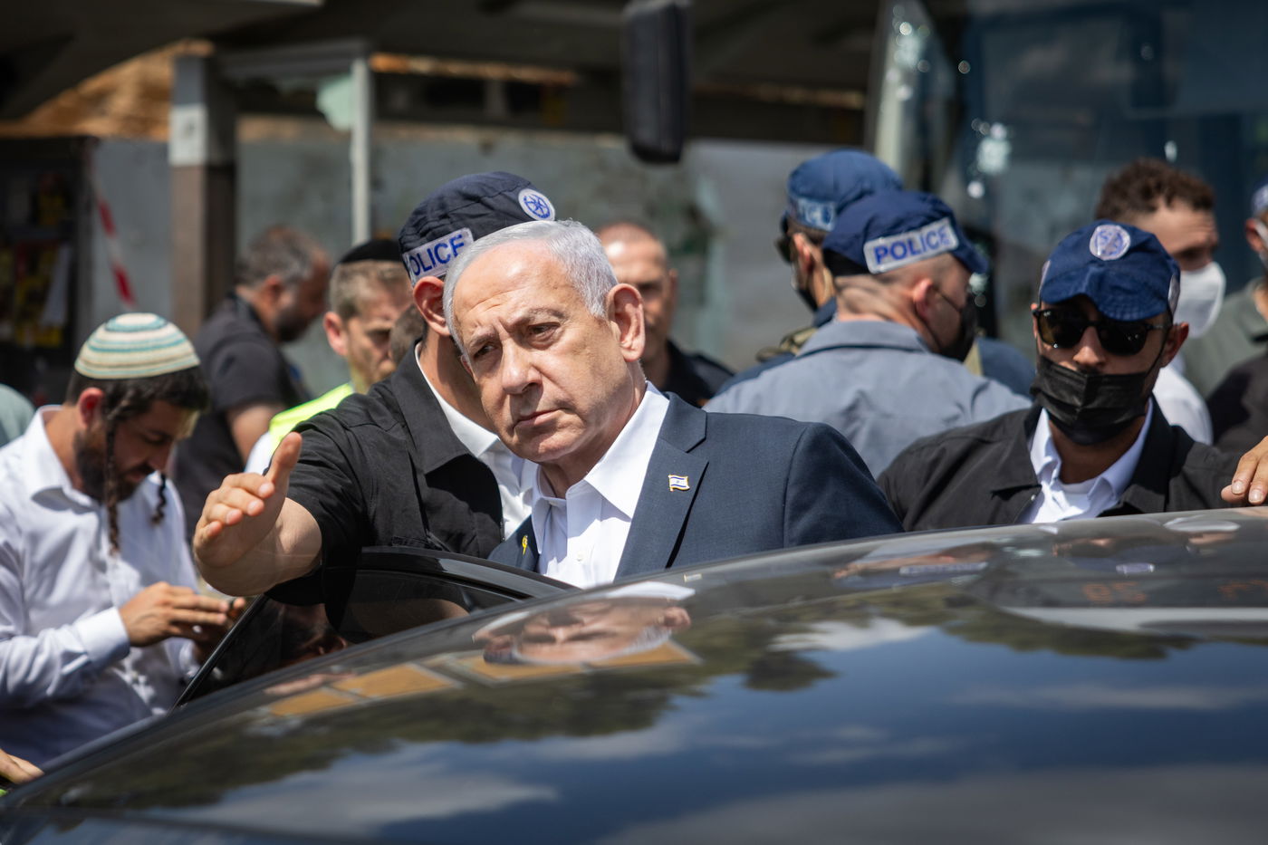 זירת הפיגוע בצומת רמות בירושלים