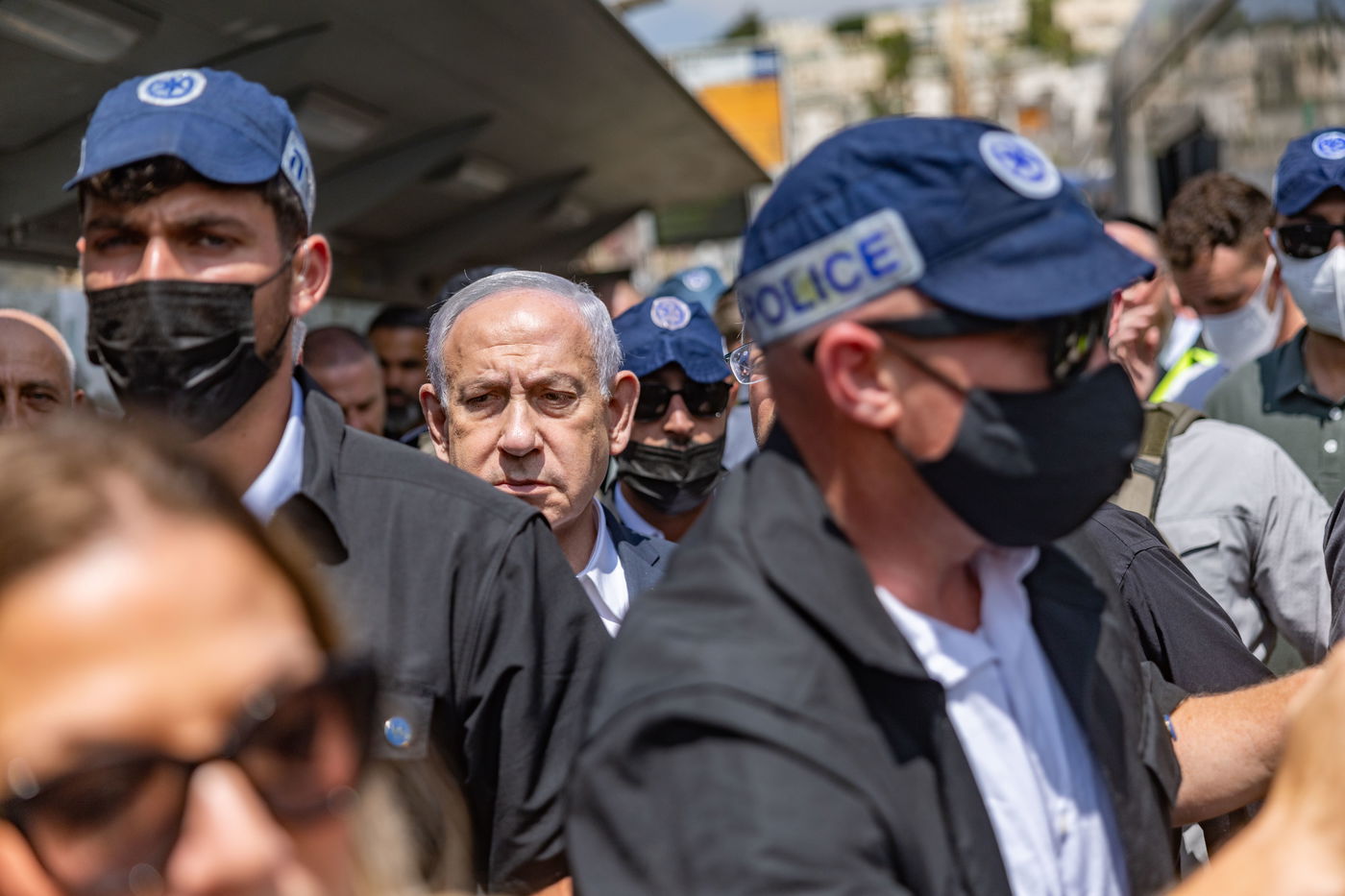 זירת הפיגוע בצומת רמות בירושלים