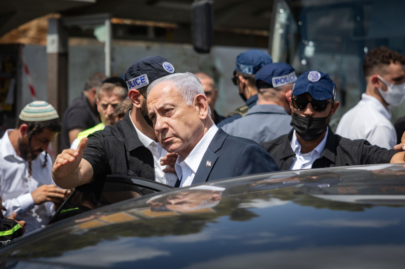 זירת הפיגוע בצומת רמות בירושלים