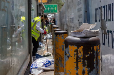 זירת הפיגוע בצומת רמות בירושלים