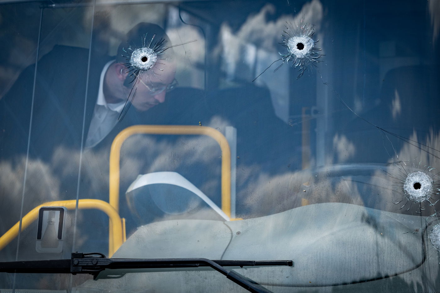 זירת הפיגוע בצומת רמות בירושלים