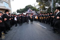 הכנסת ספר תורה לישיבה לצעירים דחסידי בעלזא חיפה